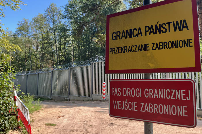 In the middle of Poland's Bialowieza Forest, one of Europe's oldest remaining forests, stands Europe's newest border wall: a 15-foot-high metal fence topped with razor wire and security cameras. Poland finished building this fence a year ago to try to stem an influx of migrants assisted to the border by Belarusian soldiers, whose government is trying to destabilize Europe.