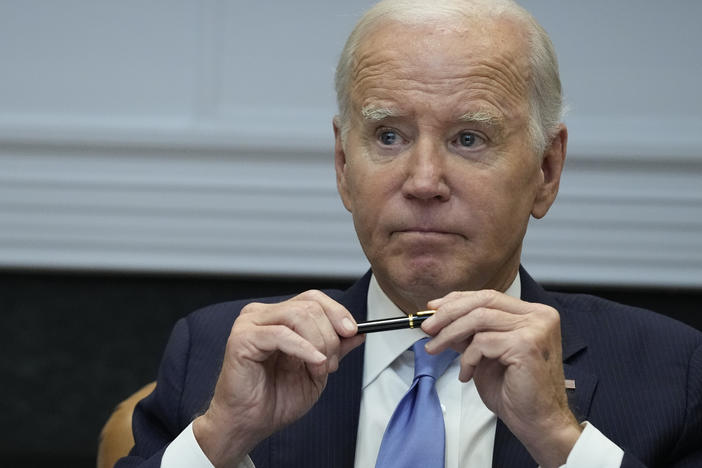 President Biden, seen at the White House on Sept. 25, 2023. The Justice Department has concluded its investigation into classified documents found in Biden's residences and office space.