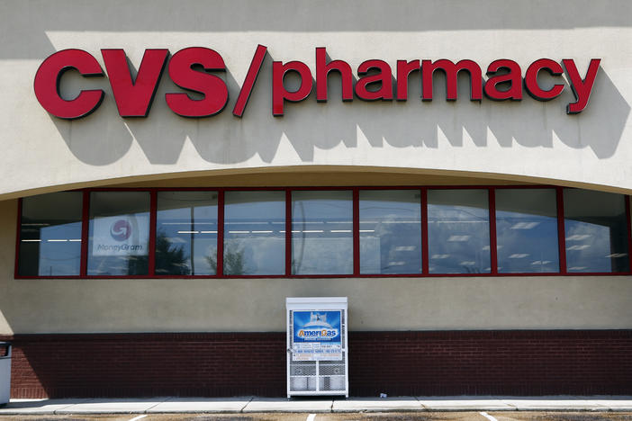 Pharmacists who work for CVS have staged a walkout in the Kansas City metro area, protesting what they say are unreasonable work conditions. In this file photo, a CVS store is seen in Jackson, Miss.