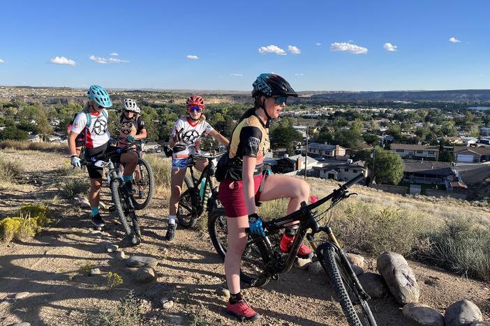 An after school mountain biking club in Farmington, a town that's trying to diversify away from just oil and gas.
