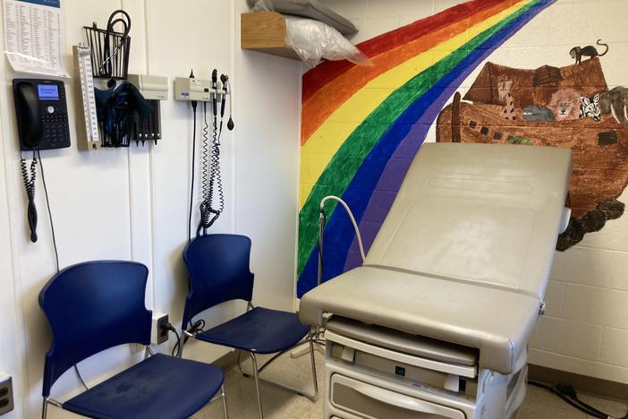 An exam room at North Side Christian Health Center, a safety-net clinic that serves patients in a majority-Black neighborhood in Pittsburgh. Financial fallout from a federal government shutdown could force the clinic to cut back hours or services such as dental or mental health.