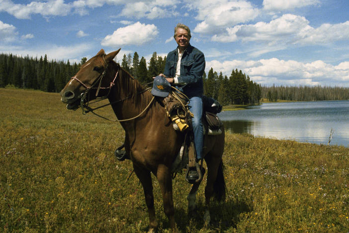 <em>Carterland </em>is a reappraisal of Jimmy Carter's presidency. He's pictured above at Grand Teton National Park.