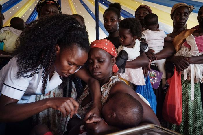 A Kenyan child receives the world's first malaria vaccine, approved nearly two years ago. This week, the World Health Organization approved a second vaccine for the mosquito-borne disease. It's called R21/Matrix-M and is intended for children between 5 and 36 months, who are among the most vulnerable to the disease.