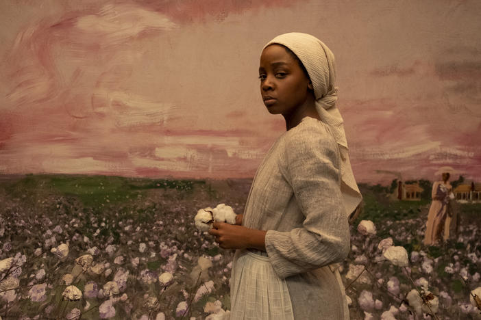 Thuso Mbedu as Cora Randall in <em>The Underground Railroad.</em>