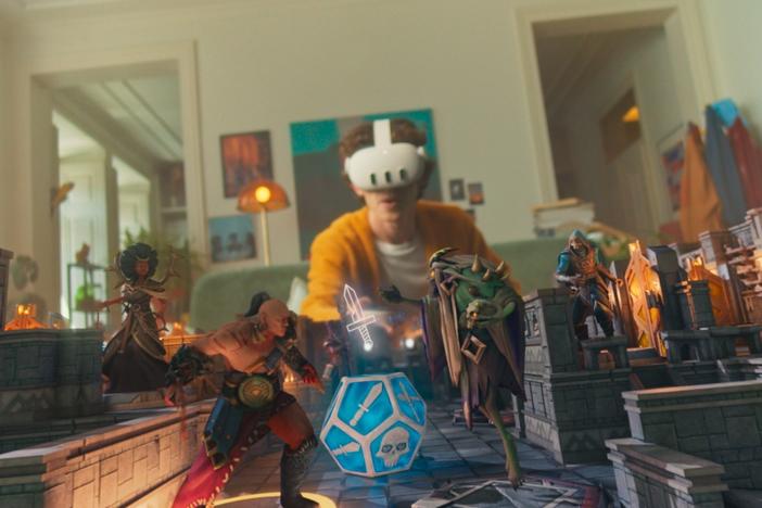 The Meta Quest 3 can power augmented reality board games like Demeo.
