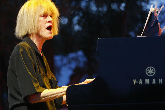 Carla Bley performs in Nice, France, in 2009.