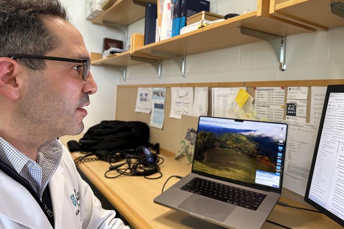 Dr. Michael Mansour, an infectious disease specialist at Massachusetts General Hospital, is testing an AI-enhanced database he uses to help make diagnoses.
