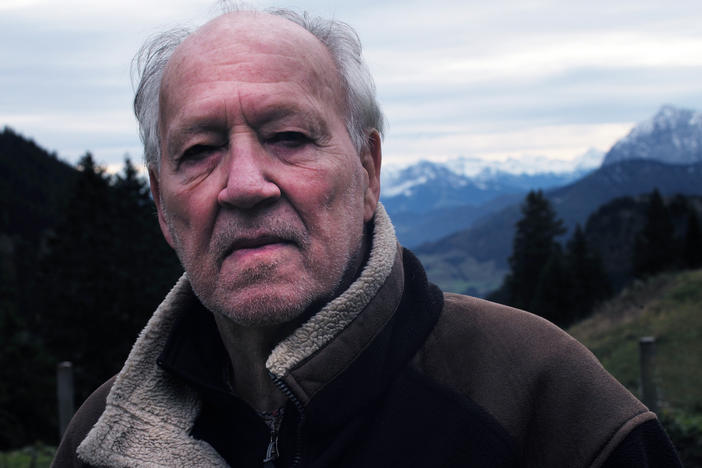 Werner Herzog describes his dramatic narration in films as a "stylized voice." At home with his wife, he says, "I am a mild-mannered, fluffy husband."<a href="#_msocom_2" data-key="44824"></a>
