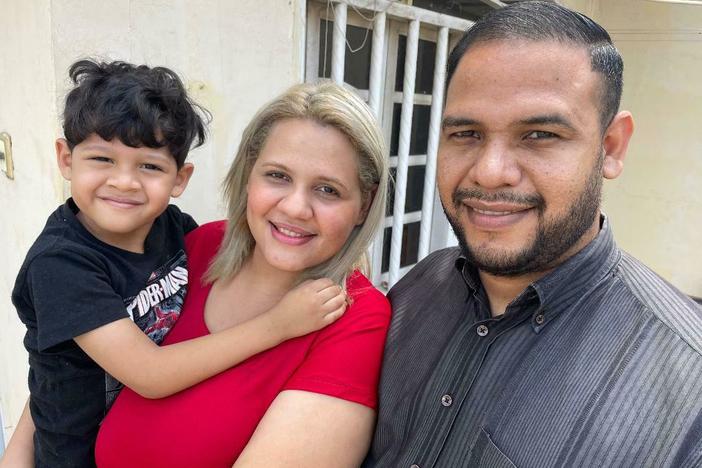 Ángel Marín, his wife Carolina and their 4-year-old son, Matías, left Venezuela to try to start a life in the U.S.