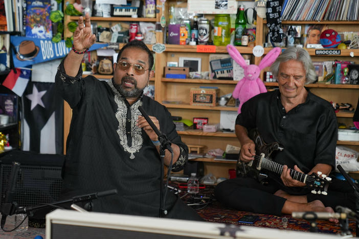 Shakti performs a Tiny Desk concert at NPR Music in Washington, D.C.