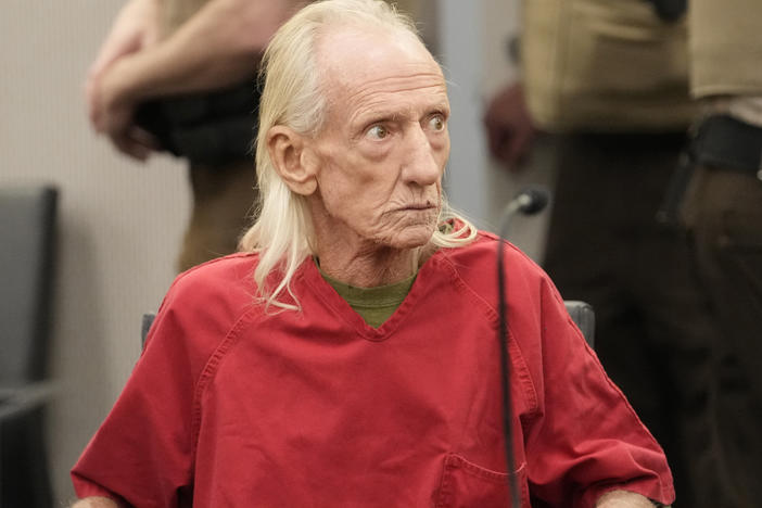 Joseph Czuba, 71, sits before Circuit Judge Dave Carlson for his arraignment in the murder of 6-year old Wadea Al-Fayoume, at the Will County, Ill., courthouse, Monday, Oct. 30, 2023, in Joliet, Ill.