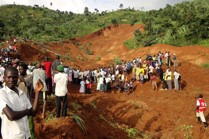 The aftermath of a mudslide that ripped through villages on the foothills of Mount Elgon in 2012, killing at least 18 people. The slopes of this extinct volcano in eastern Uganda have become increasingly prone to such disasters as a result of climate change. The looming question: How do you help people find a safe new place to live?