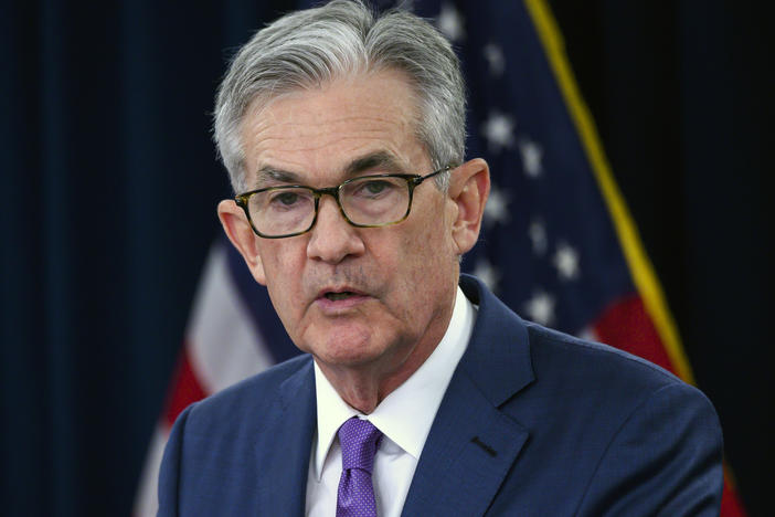 The Fed kept interest rates steady on Wednesday for a second consecutive meeting but will continue to monitor the economy. Fed Chair Jerome Powell (pictured) left the door open for another rate hike if required.