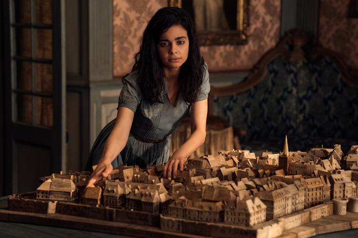 Newcomer Aria Mia Loberti plays Marie-Laure in <em>All the Light We Cannot See.</em>