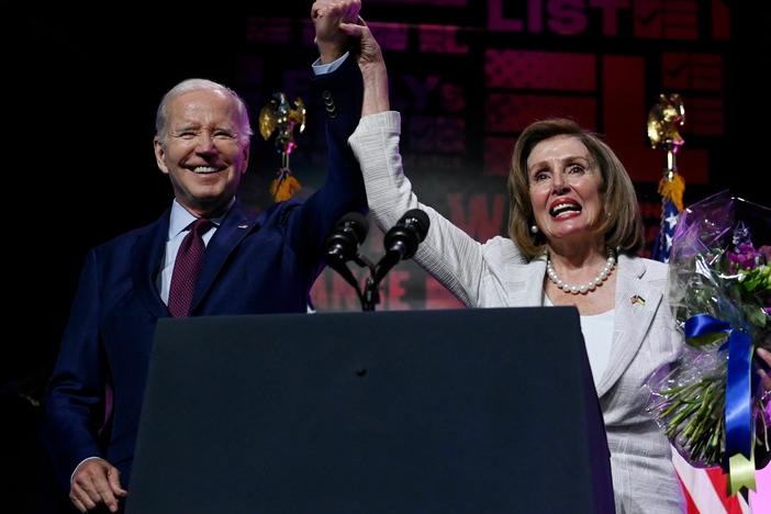 Former House Speaker Nancy Pelosi is advocating against a third-party presidential run by a candidate backed by No Labels, in fear that they would imperil a President Biden victory in 2024.