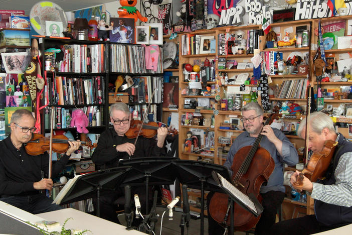 Emerson String Quartet performs a Tiny Desk concert at NPR Music in Washington, D.C.