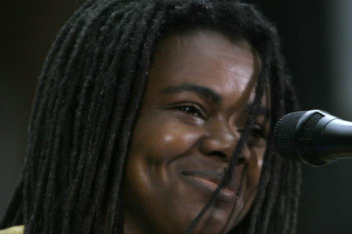 Tracy Chapman became the first Black person to win Song of the Year at the 57th annual Country Music Awards in Nashville on Wednesday. Above, Chapman performs on NBC's "Today" show in 2005.