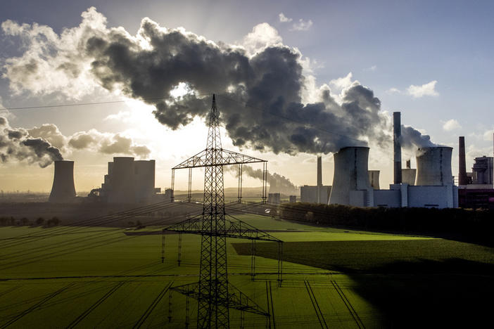Steam rises from the coal-fired power plant Neurath in November 2022 near Grevenbroich, Germany.