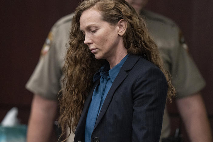 Kaitlin Armstrong enters the courtroom to hear the verdict on her murder trial at the Blackwell-Thurman Criminal Justice Center on Thursday, Nov. 16, 2023, in Austin, Texas.