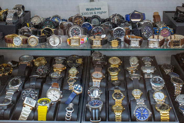 If it's a Rolex you're after, you're in luck. There are almost always a few available at Unclaimed Baggage. In fact, the most expensive item ever sold here was a platinum Rolex that was appraised for $64,000 and sold for $32,000 in 2014.