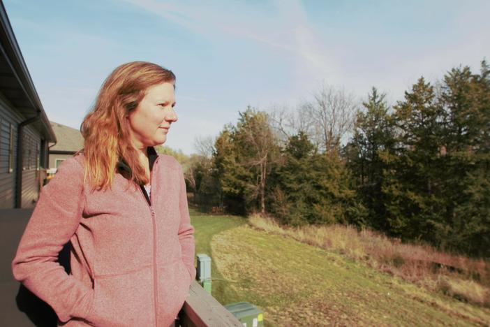 Martha Durr, seen at her home in Lincoln, Nebraska, left her job earlier this month as the state's principal communicator of climate information. "It gets draining over time," she said.