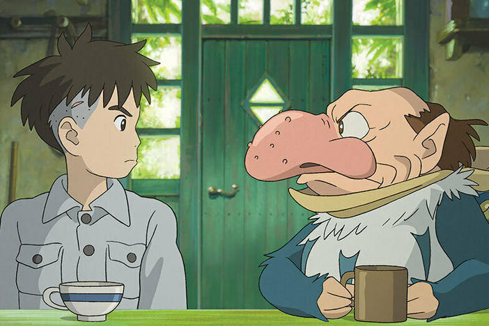 Twelve-year-old Mahito journeys into an otherworldly realm in <em>The Boy and the Heron.</em>