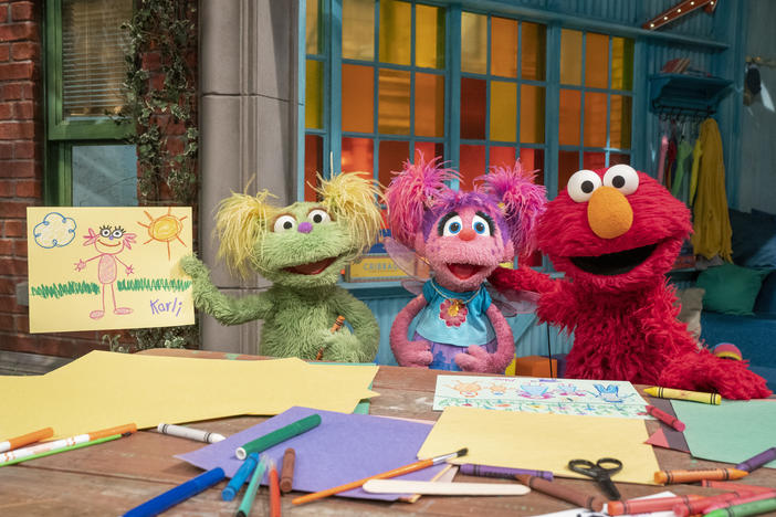 Karli (left) and Elmo (right) appear in Season 51 of Sesame Street. In separate videos and stories available for free online, Karli, Elmo and supportive adult characters discuss how Karli's mother is in recovery for an unspecified addiction.