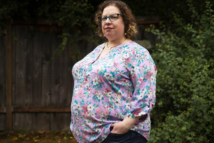 When Sarah Barak, standing here outside her Seattle home, needed an operation for her injured thumb, her surgeon gave her unsolicited advice to lose weight. People with larger bodies often report that when they go to the doctor, their problems are ignored or written off as an inevitable result of their weight.