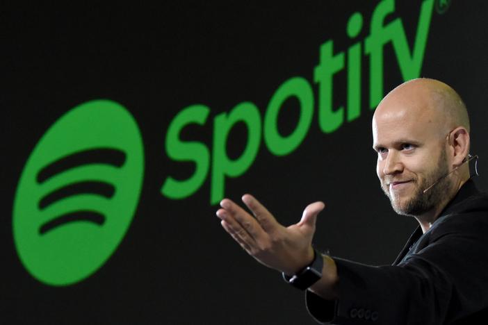 Daniel Ek, CEO of Swedish music streaming service Spotify, in 2016. On Monday, Ek announced Spotify would layoff 17% of employees.