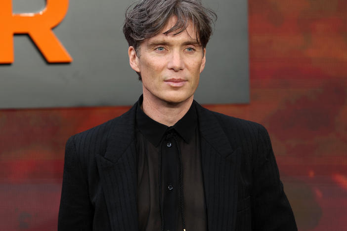 Irish actor Cillian Murphy, who portrayed U.S. theoretical physicist J. Robert Oppenheimer, poses on the red carpet upon arrival for the U.K. premiere of <em>Oppenheimer</em> in central London on July 13.