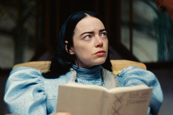 In<em> Poor Things</em>, Emma Stone stars as Bella Baxter, a woman created as part of a back-from-the-dead mad science experiment.