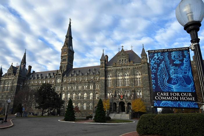 Georgetown University in the Georgetown neighborhood of Washington, D.C., on Dec. 3, 2021.