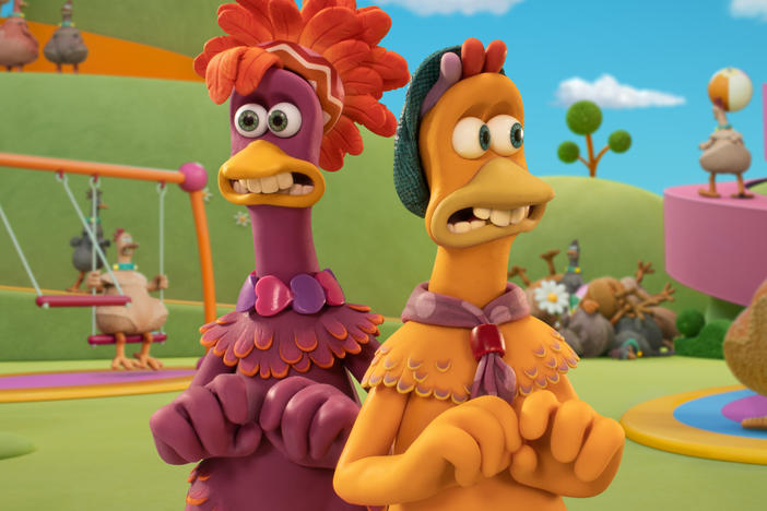 In <em>Chicken Run: Dawn of the Nugget</em>, the chicken factory is like a creepy Disneyland for chickens.