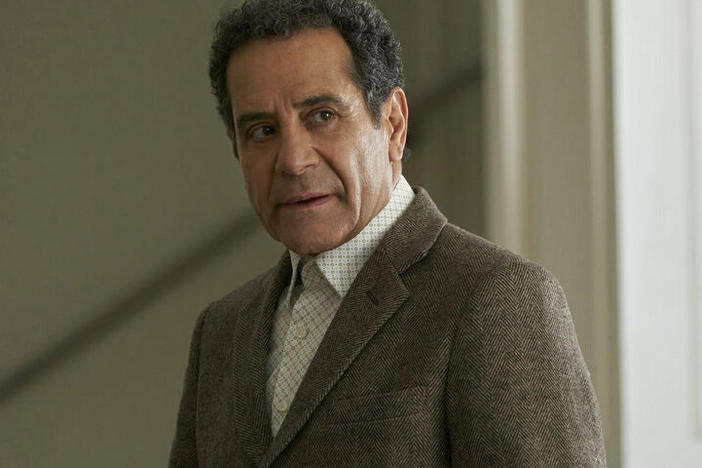Tony Shalhoub returns as lead investigator Adrian Monk in <em>Mr. Monk's Last Case.</em>