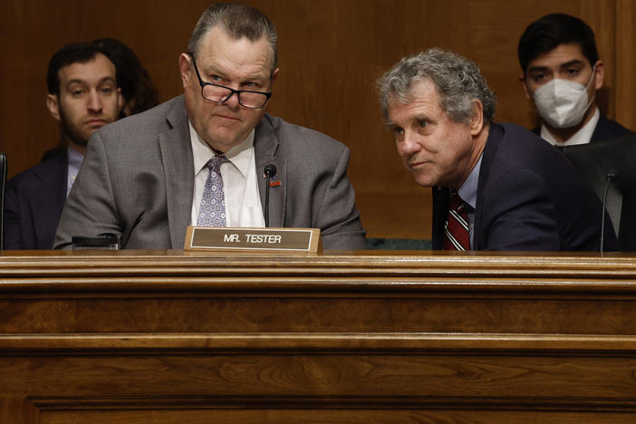 Sens. Jon Tester of Montana and Sherrod Brown of Ohio are the last two Senate Democrats running for reelection this year in states President Donald Trump won.