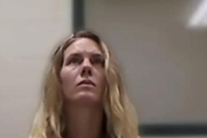 This image from video provided by the Utah State Courts shows Ruby Franke during a virtual court appearance in September 2023 in St. George, Utah. Franke, a mother of six who gave parenting advice via a once-popular YouTube channel called "8 Passengers," pleaded guilty on Monday, Dec. 18, 2023, to four counts of aggravated child abuse.