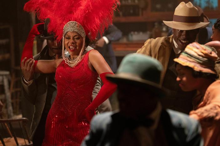 Taraji P. Henson plays singer Shug Avery in the new film <em>The Color Purple.</em>
