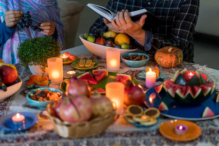 On Yalda night, the Iranian winter solstice tradition, observers gather with family and read classic poetry aloud to greet the returning sun.