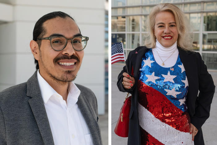 From left to right: Brayan Vazquez, Karen Perez and Adam Modzelewski recently became U.S. citizens at a naturalization ceremony in Phoenix.