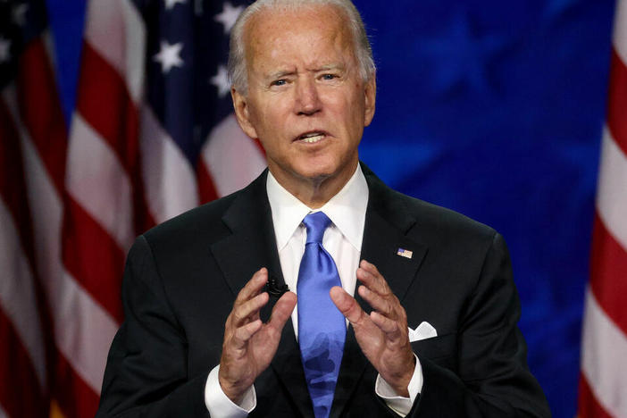In campaign events, President Biden is expected to push back against extremism and political violence.