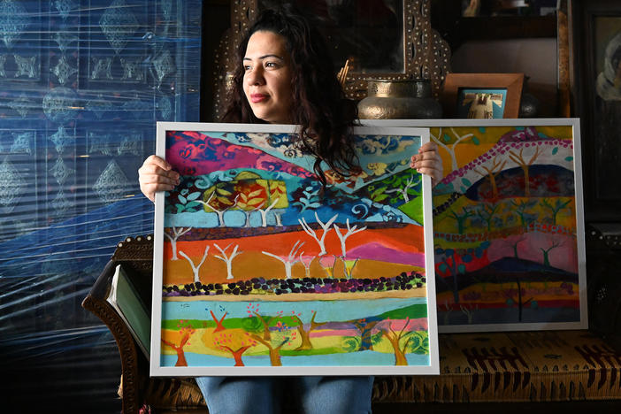 Rana Samara, a Palestinian artist from Ramallah in the Israeli-occupied West Bank.