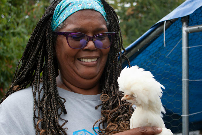 Sharifa Tomlinson runs Arrowrock Farm in Riverside, Ohio, where she sells her chickens to a U.S. Agriculture Department-funded program that processes them for food banks. She wants to help other Black farmers tap into the department's programs.