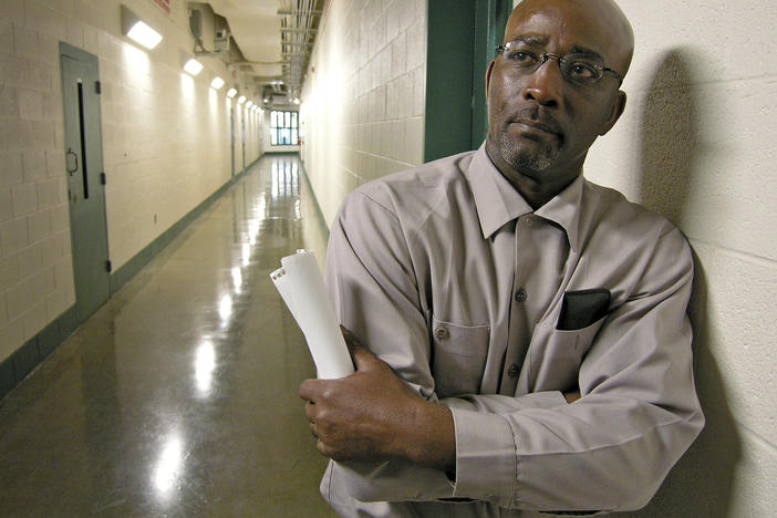 Ronnie Long stands in a hallway at the Albemarle Correctional Institution in Albemarle, east of Charlotte, N.C., in 2007.