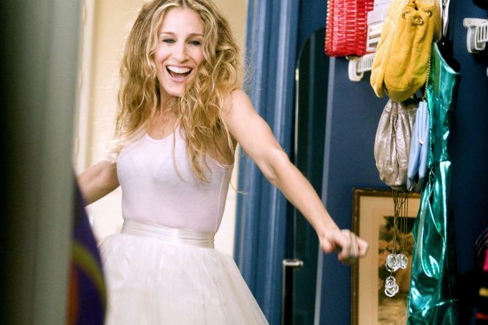 Sarah Jessica Parker is pictured in the tutu in the 2008 <em>Sex and the City</em> movie.
