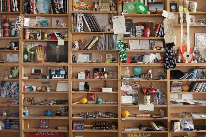 This year's winner will perform in front of the famous Tiny Desk bookshelves.