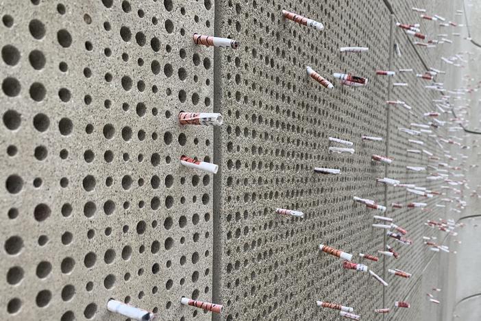 At Holocaust Museum L.A., visitors can leave prayers or messages in a memorial wall.