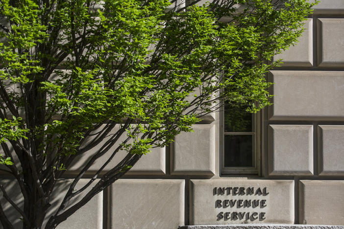 The Internal Revenue Service building is seen on April 15, 2019, in Washington, D.C.