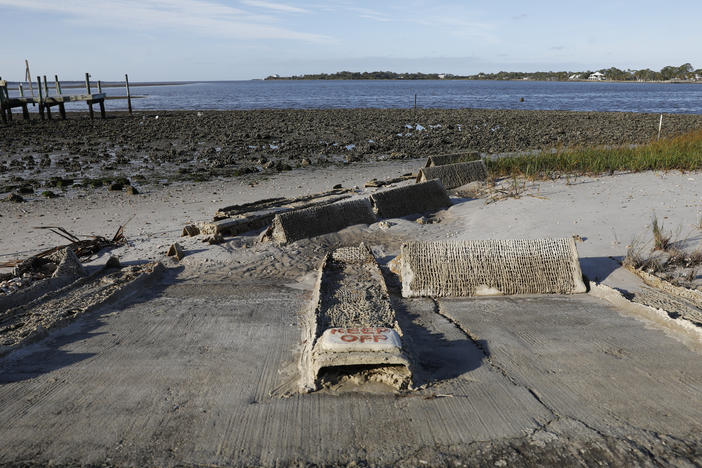 On Cedar Key, researchers from the University of Florida have brought in sand, put in marsh plants and used artificial reefs to encourage the growth of oyster beds offshore.