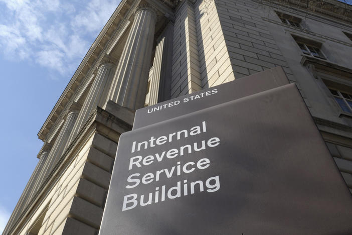 The exterior of the Internal Revenue Service (IRS) building is seen in Washington, D.C., on March 22, 2013.