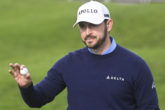 Patrick Cantlay finishes the first round at Torrey Pines, at the Farmers Insurance Open golf tournament in San Diego on Jan. 24. He is a member of the PGA Tour board, which unanimously approved a $3 billion deal with an investment group.